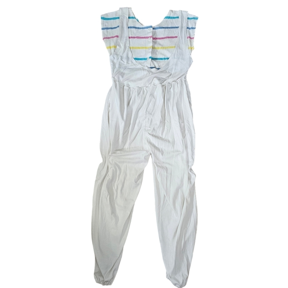 Vintage jumpsuit and striped shirt